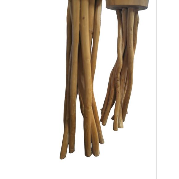 Tall Driftwood Candle Holder - Etsy Teak Wood Candle Holders Pair Tall Driftwood Branch Rustic Organic Modern Set